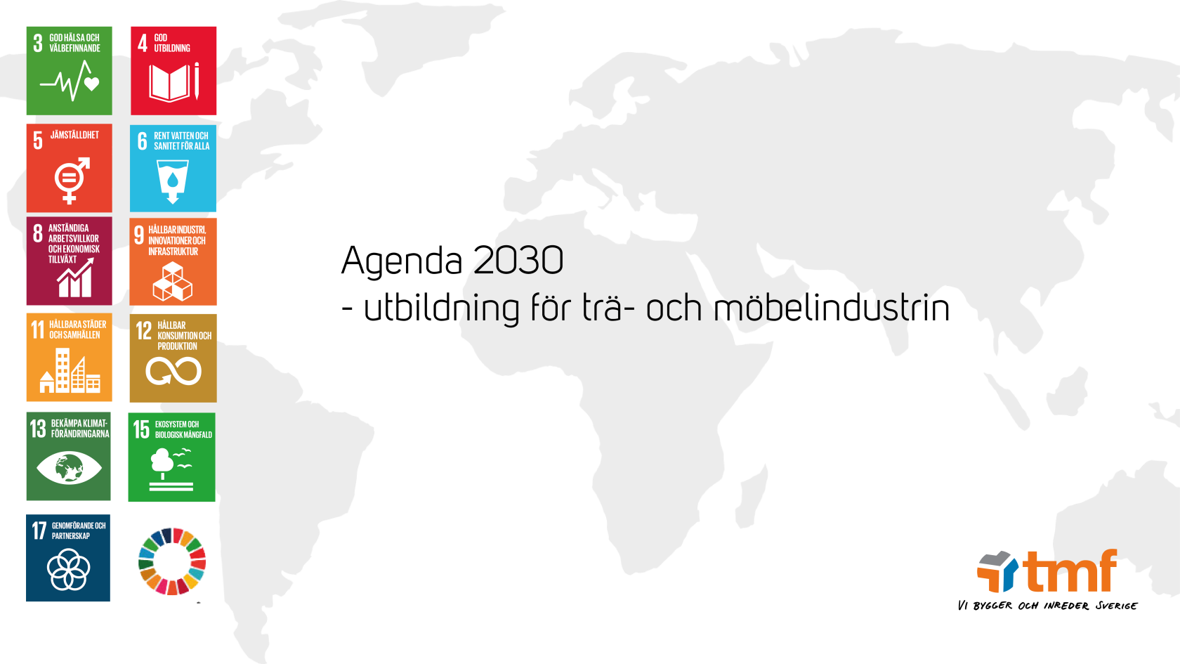 Globala Målen Kopplat Till Agenda 2030 Tmf 0464