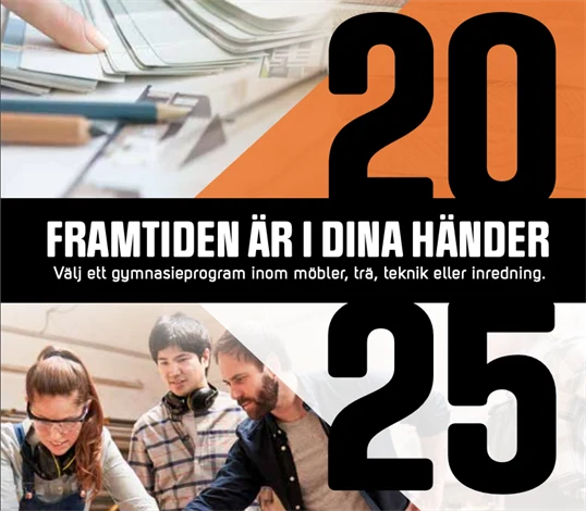 Omslag gymnasieguide - Framtiden är i dina händer.