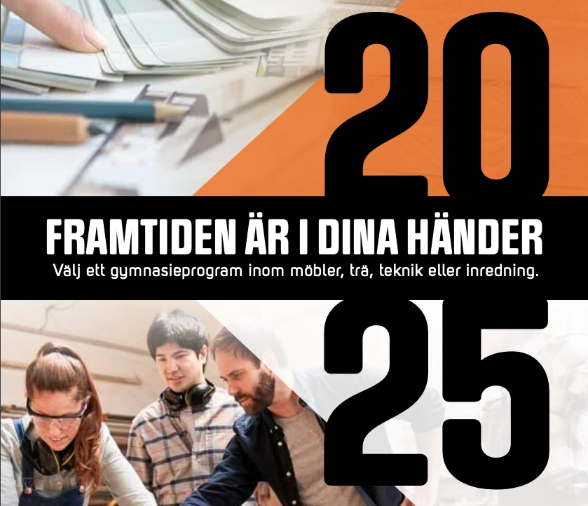 Omslag gymnasieguide - Framtiden är i dina händer.